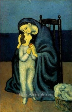 Mere et enfant 1901 Kubisten Ölgemälde